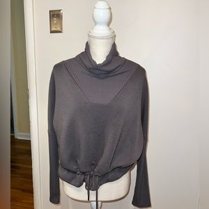 Andrew Marc SPORT // Long Sleeve Funnel Neck Chunky Ribbed Pullover Top // Sz S